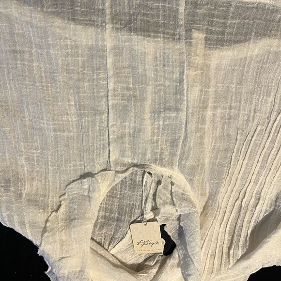 *NWT* Free People Cropped Muslin Top - Picture 7 of 10